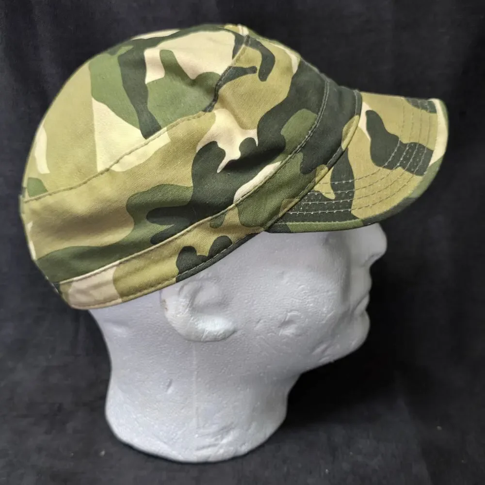 COV-VER Your World Army Style Camo Hat 100% Cotton Size S/M Cap